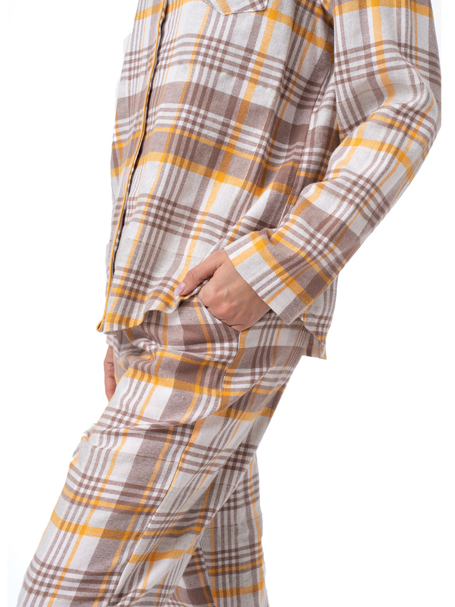Flanelowa klasyczna piżama