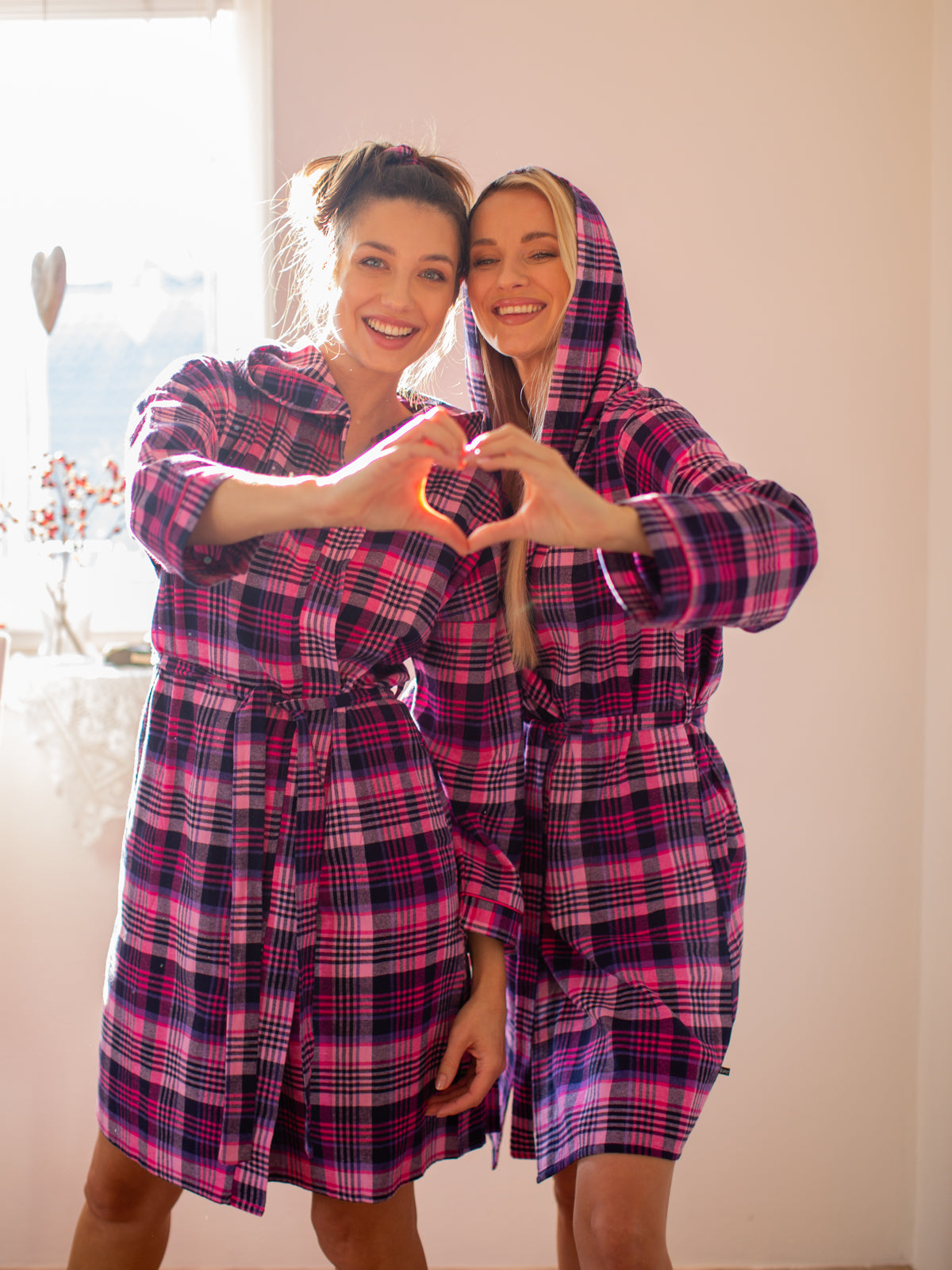 LEKKI FLANELOWY SZLAFROK DAMSKI