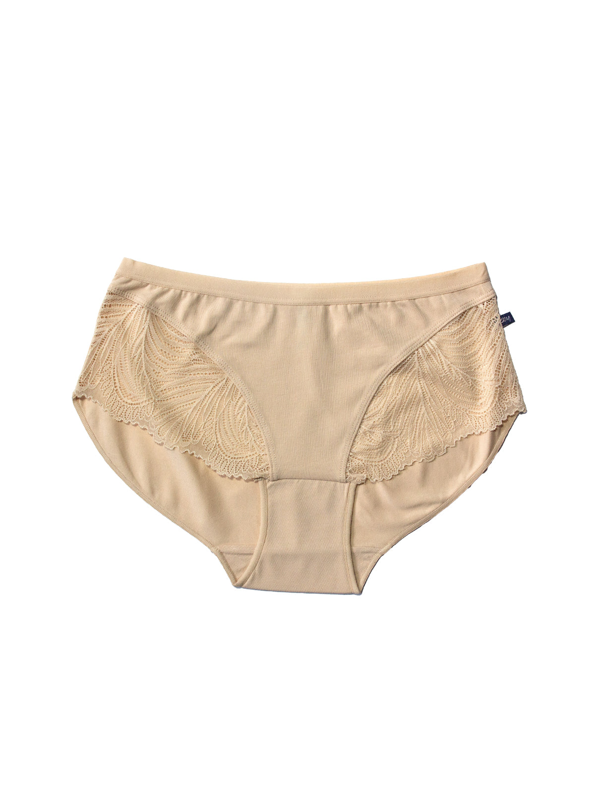 ELEGANCKIE MIDI BIKINI  Z KORONKĄ 2szt. - beżowe