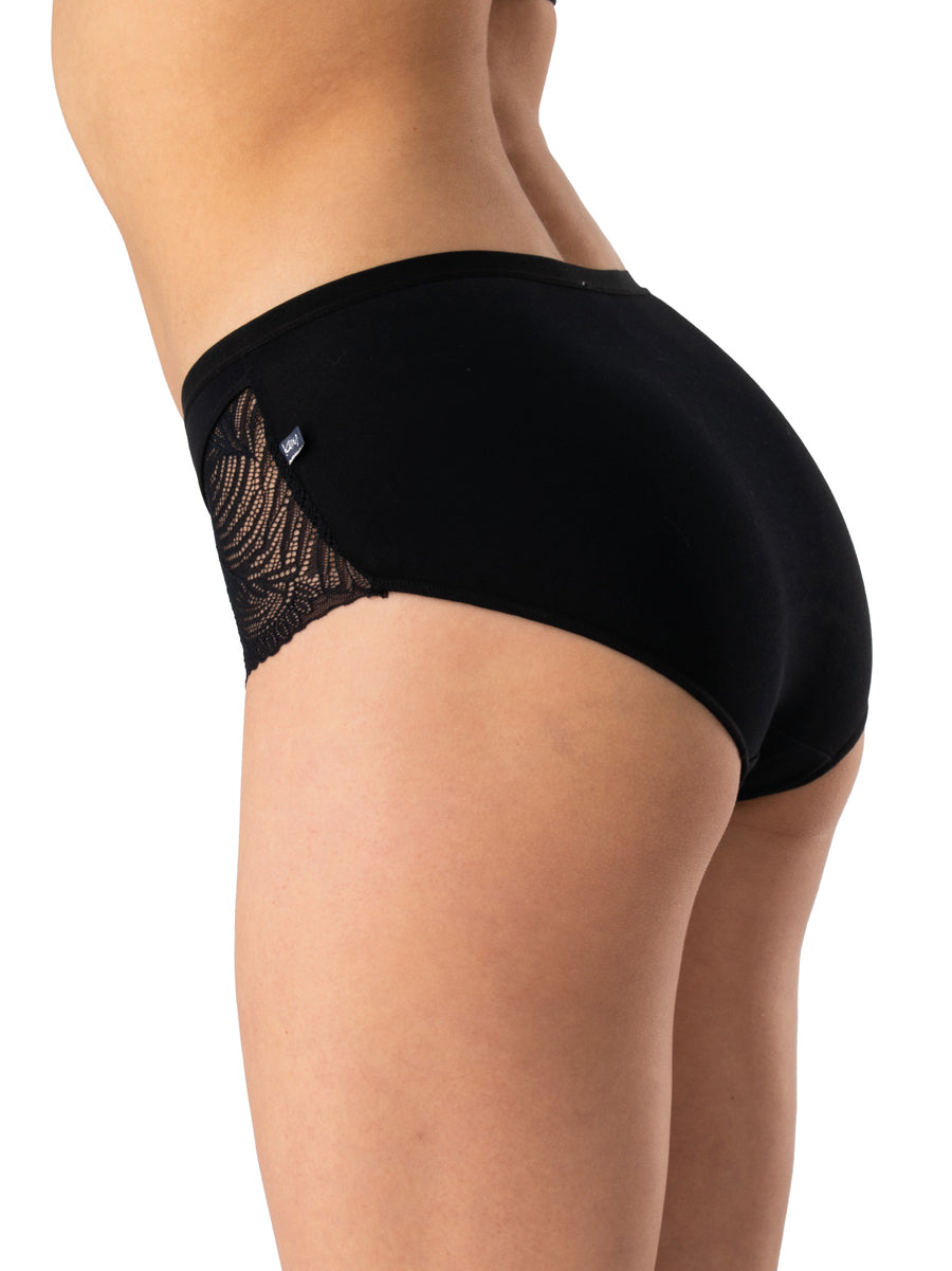 ELEGANCKIE MIDI BIKINI  Z KORONKĄ 2szt. - czarne