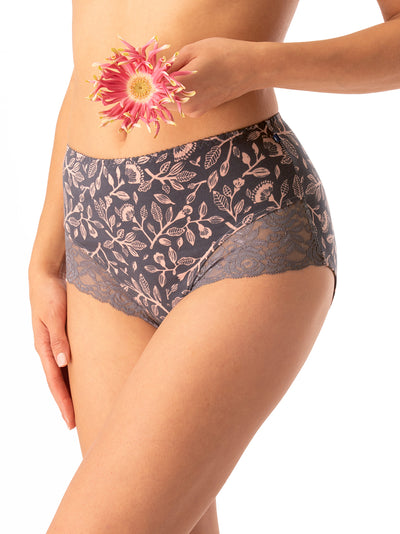 WYSOKIE MAXI BIKINI W KWIATOWY WZÓR 2 szt