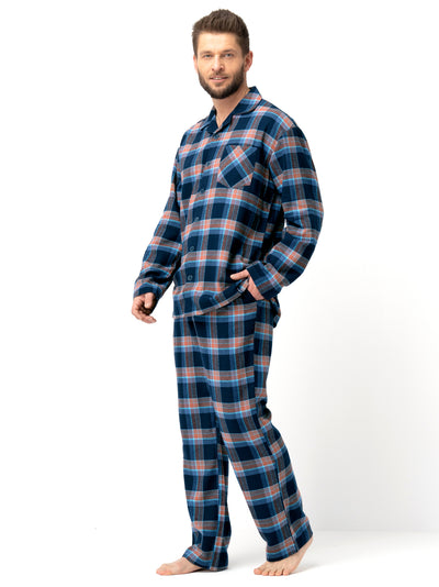 ELEGANCKA FLANELOWA PIŻAMA MĘSKA