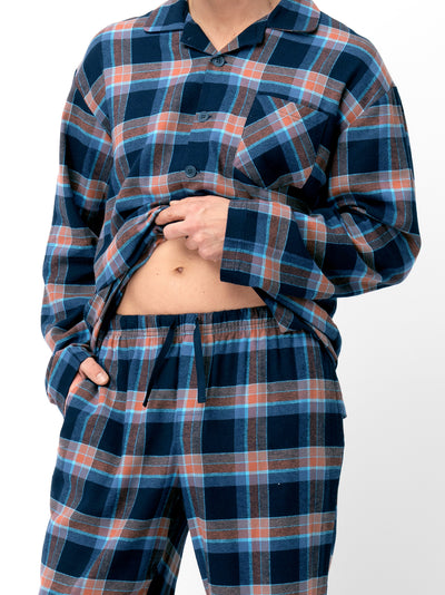 ELEGANCKA FLANELOWA PIŻAMA MĘSKA