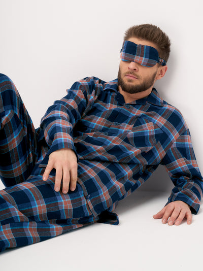 ELEGANCKA FLANELOWA PIŻAMA MĘSKA