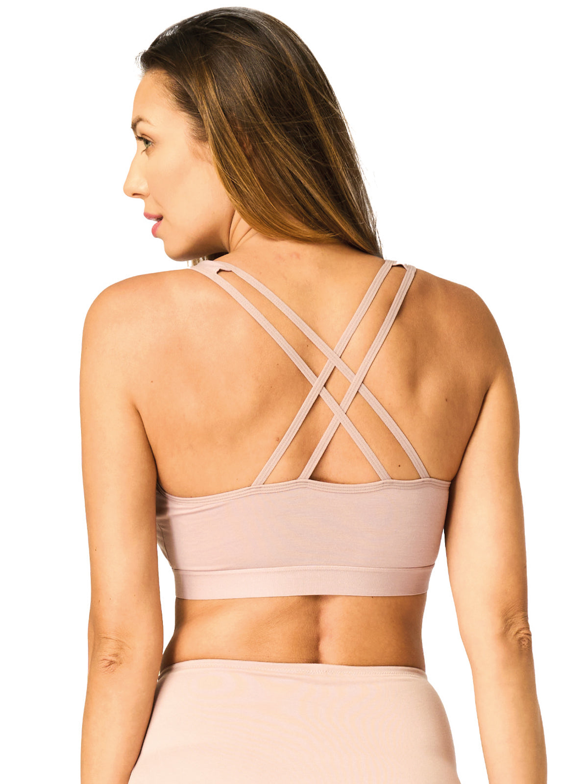 Klasyczny bambusowy top - beżowy