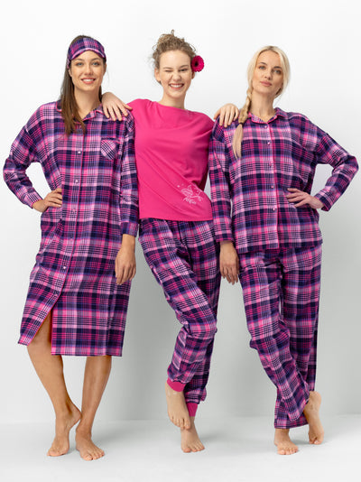 RADOSNA PIŻAMA Z FLANELOWYMI SPODNIAMI